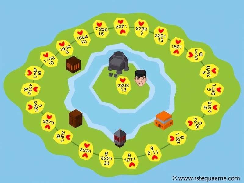 Sequence board game setup with cards and chips