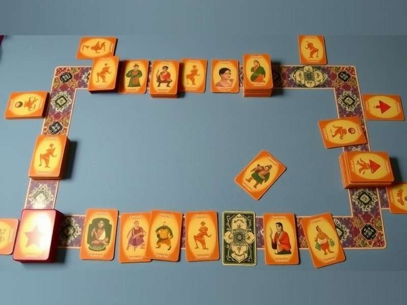 Complete set of Sequence board game cards arranged in rows showing all card types