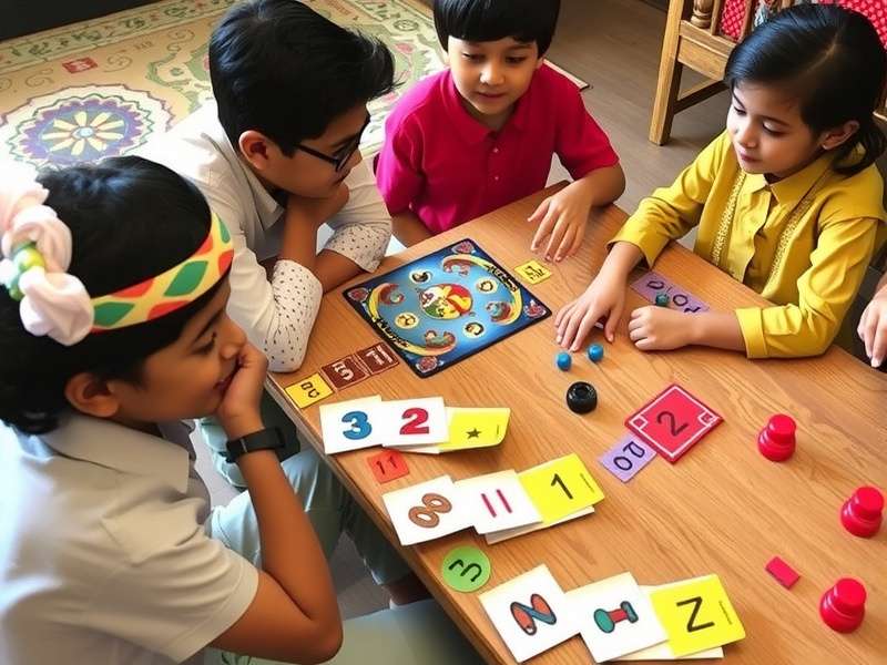 Custom educational Sequence board with math facts