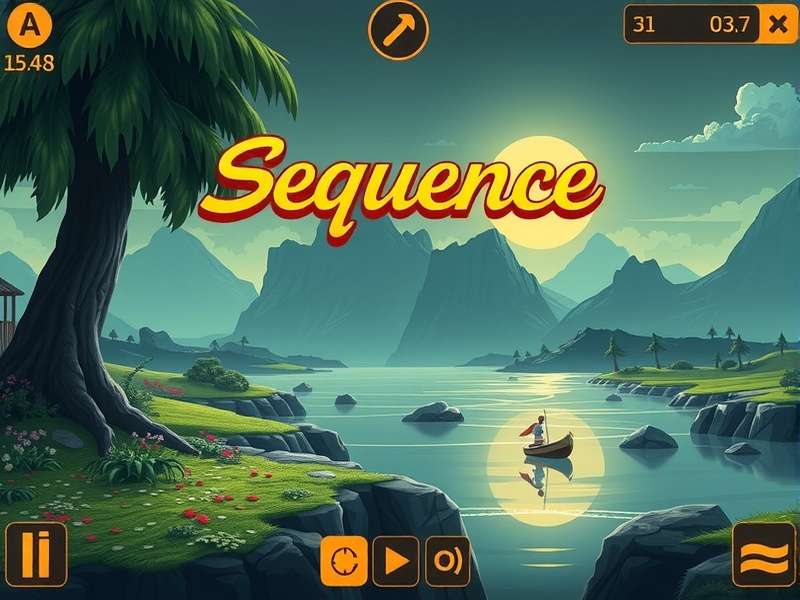 Sequence Board Game setup on a table