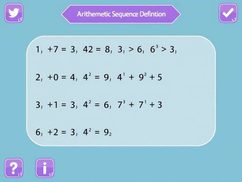 Arithmetic Sequence visualization on board game