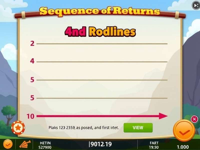 Chart showing impact of negative returns early in retirement period