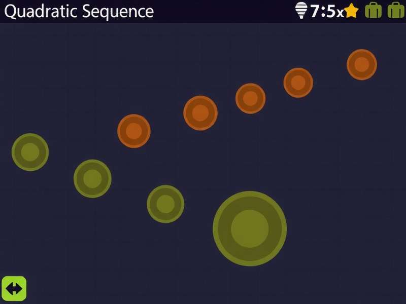 Visualization of quadratic sequence positions on Sequence board