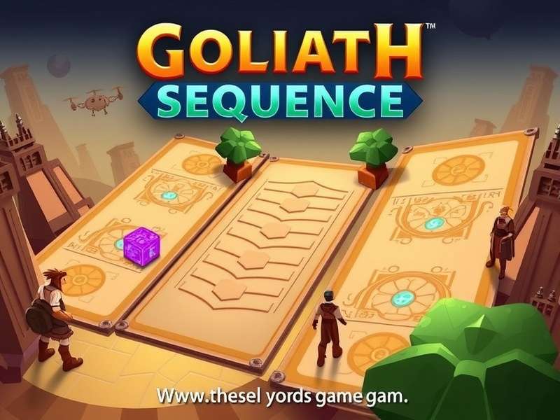 Goliath Sequence For Kids Board Game setup on a table with colourful tokens and cards