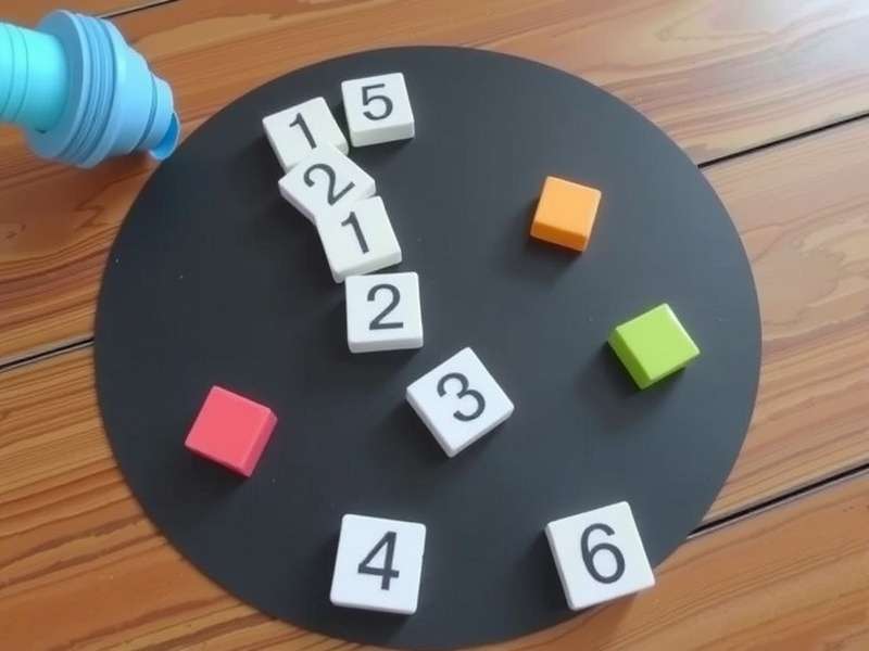 Kids playing Sequence board game together on a table