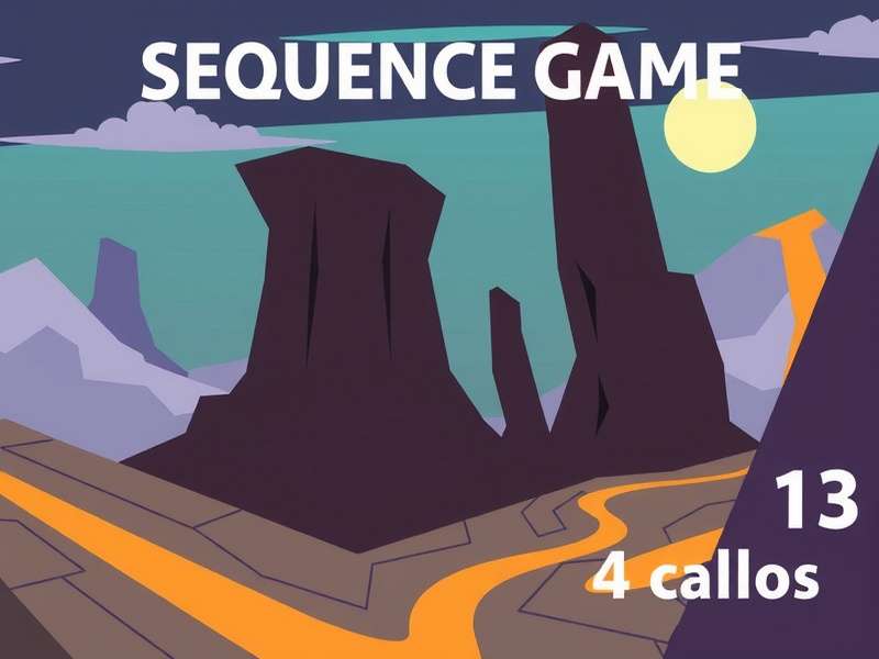 Sequence board game setup with cards and chips on the board